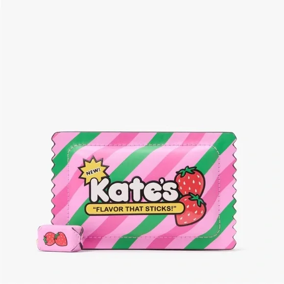 ♠️kate spade Bubble Gum 3D Small Card Holder, Pink Multi NWT
